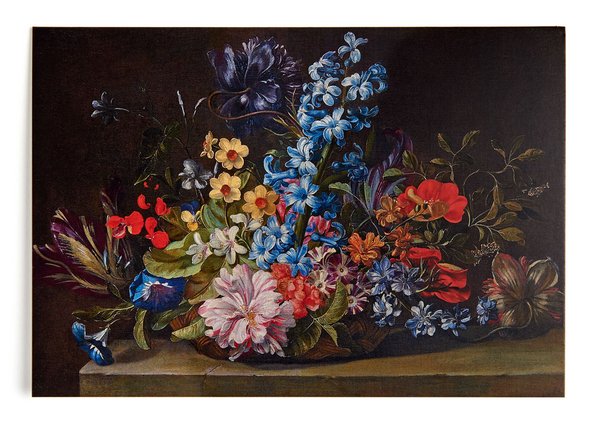 Letter Card: Hecke - Basket of Flowers