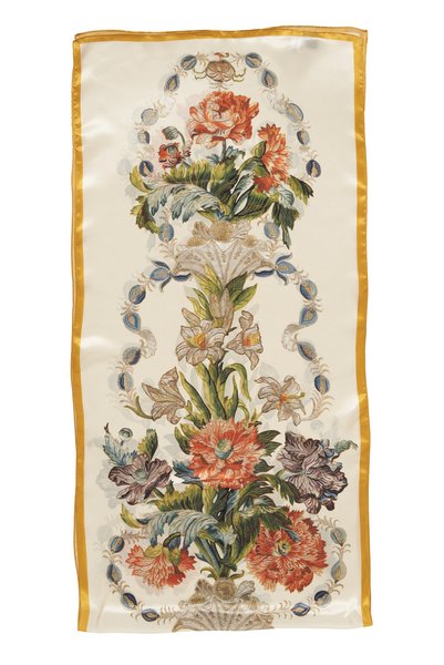 Scarf: Baroque Floral Splendor