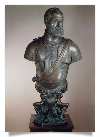 Postcard: Bust Emperor Charles V