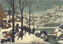 Magnet: Bruegel - Jäger im Schnee
