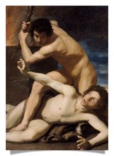 Postcard: Cain killing Abel