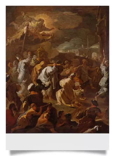 Postcard: Conveyance of the Ark of the Covenant