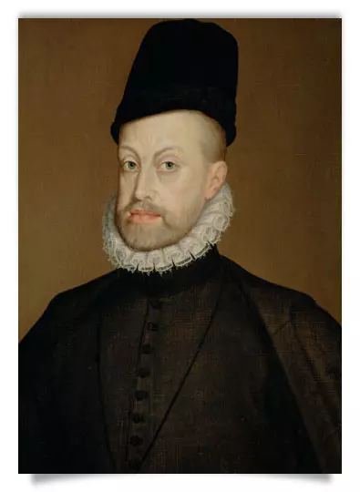 Postcard: King Philip II of Spain