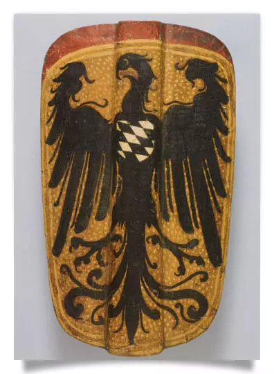 Postcard: Hand Pavis of the City Schongau in Bavaria