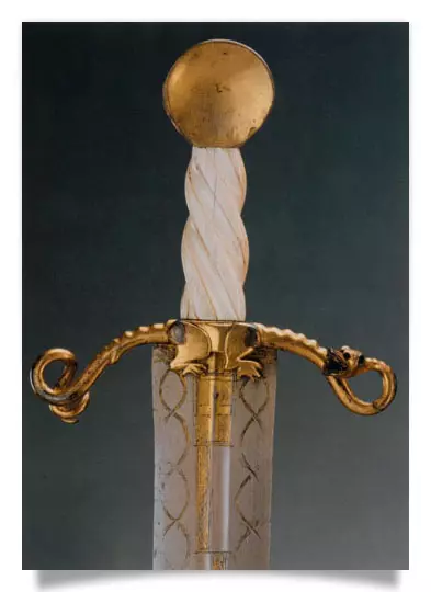 Postcard: Ceremonial sword of the Dragon Society