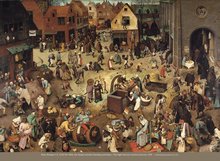 Poster: Bruegel - Fight between Carnival and Lent