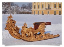 Postkarte: Karussellschlitten der Königin Maria Theresia