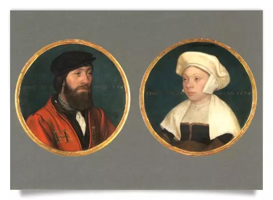 Postcard: Household Servant of King Henry VIII of England and his Wife
