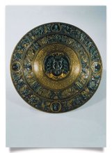 Postcard: Round shield of Charles V Medusa Shield
