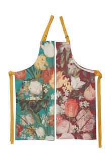 Schürze: Brueghel - Blumenstrauß in blauer Vase