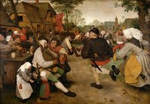 Greeting Card: Bruegel - Peasant Dance