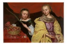 Magnet: Two Girls as Saint Agnes and Saint Dorothy