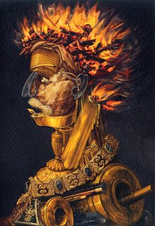Greeting Card: Arcimboldo - Fire