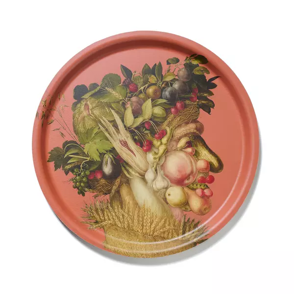 Tablett: Arcimboldo - Sommer