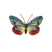 Brosche: Schmetterling bunt