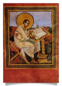 Postkarte: Krönungsevangeliar: Evangelist Matthäus