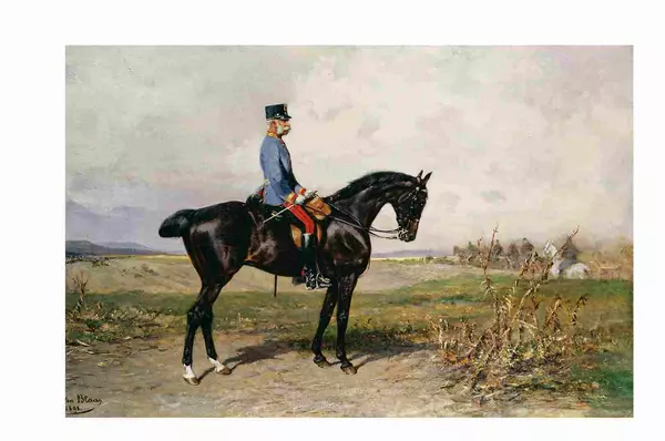 Postcard: Emperor Franz Joseph I on Horseback