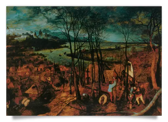 Postkarte: Düsterer Tag
