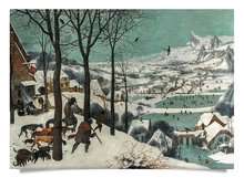 Lenticular Card: Bruegel - Hunters in the Snow