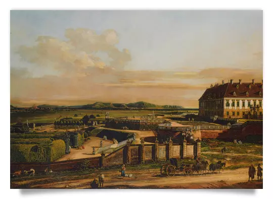 Postkarte: Schlosshof, Ansicht von Norden