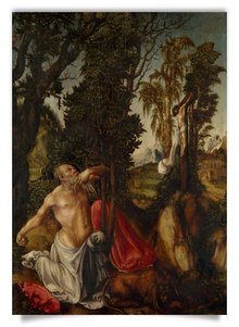 Postkarte: Büßender Hl. Hieronymus