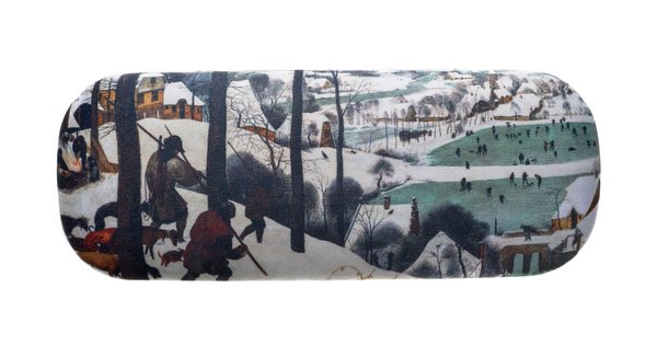 Brillenetui: Bruegel - Jäger im Schnee