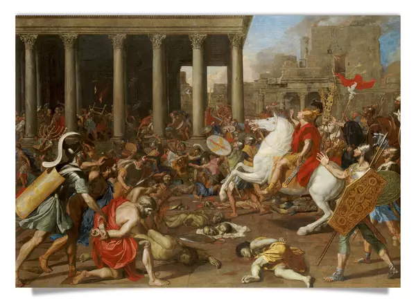 Postkarte: Eroberung Jerusalems durch Kaiser Titus