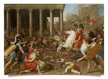 Postkarte: Eroberung Jerusalems durch Kaiser Titus