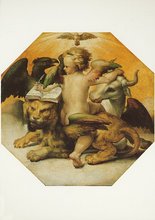 Poster: Romano - Vier Evangelistensymbole
