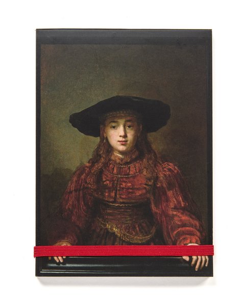 Notepad: Rembrandt - Girl in a picture frame