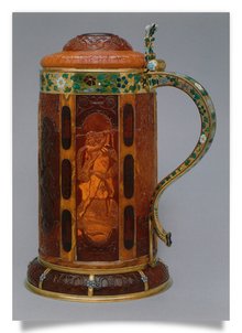 Postcard: Amber Tankard with Lid