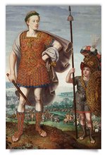 Postkarte: Erzherzog Matthias als P. Cornelius Scipio Africanus maior