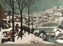 Poster: Bruegel - Jäger im Schnee