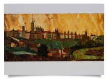 Postcard: View of the Hradschin in Prague (Commesso)