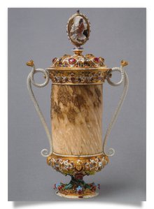 Postcard: Tankard made from the Tusk of a Narwhal