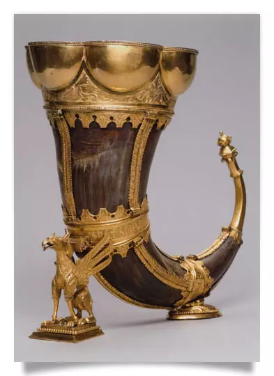 Postcard: Drinking Horn &quot;Griffin&#039;s Claw&quot;