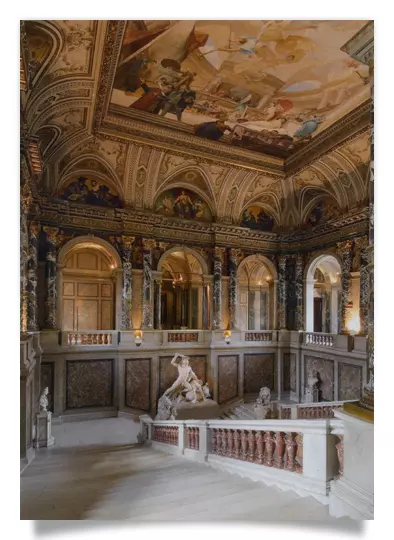 Postcard: Kunsthistorisches Museum Staircase with Theseus Group