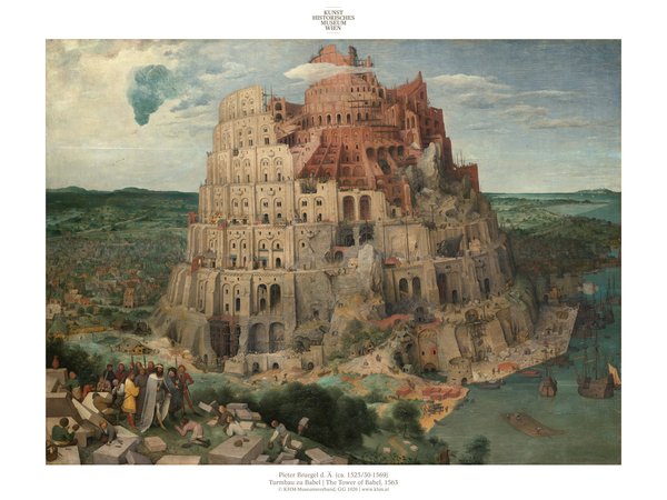 Poster: Bruegel - Tower of Babel