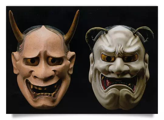 Postcard: NO-Mask hannya