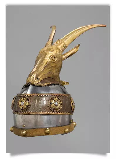 Postcard: Ceremonial Helmet of Skanderbeg (?)