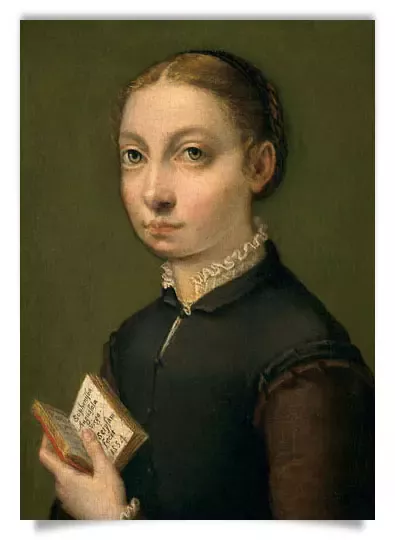 Postkarte: Sofonisba Anguissola - Selbstbildnis