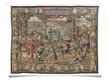 Postkarte: Tapisserie - Die Gibeoniter bereden Josua