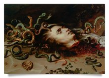 Postkarte: Rubens - Haupt der Medusa