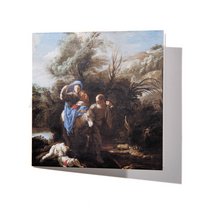 Greeting Card: The flight into Egypt - Detail
