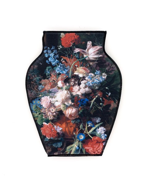 Folding Vase: van Huysum - Bouquet and Park Landscape