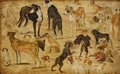 Magnetlesezeichen: Brueghel - Tierstudie Hunde Thumbnails 4