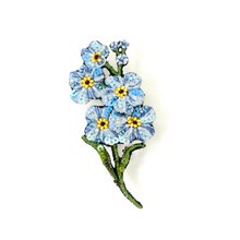 Brooch: Forget-men-ot