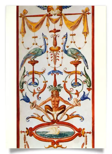 Postcard: Spanish Hall Grotesque Paintings