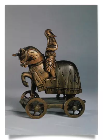 Postcard: Toy knights