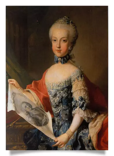 Postkarte: Erzherzogin Maria Karoline